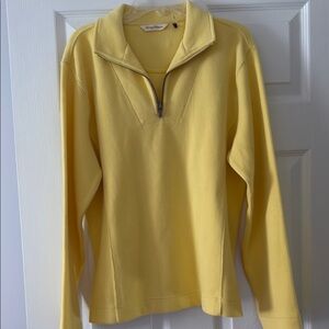 Tommy Bahama Yellow Quarter-Zip Sweatshirt